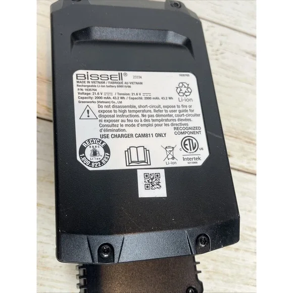 Bissell PowerAll Vacuum 24V Rechargeable Battery (#1635764) & Charger (#1635988) - Picture 5 of 8